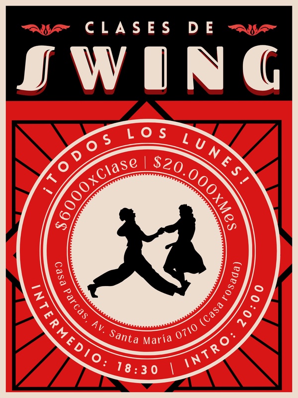 CLASES DE DANZA SWING ¡TODOS LOS LUNES!